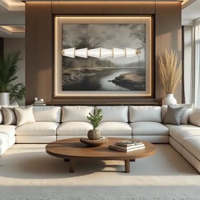 LED Luster na lanku SANSA LED/11W/230V zlatá/číra