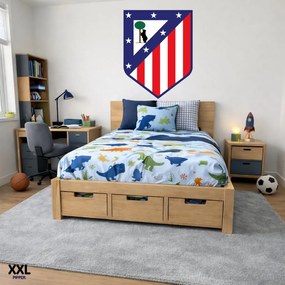 Textilná nálepka na stenu - logo "Atlético Madrid" Veľkosť: 100 cm