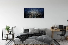 Obraz canvas Hands modré svetlo 125x50 cm