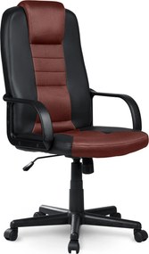 Otočná kancelárska stolička Sofotel 518B - čierna a hnedá