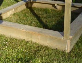 Marimex | Detský drevený domček Marimex Veranda so šmykľavkou | 11640361