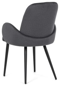 Autronic BONTEC Jedálenská stolička, šedá, zamatová látka, DCL-X7129 GREY2 Farba: Šedá