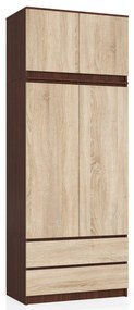 Nadstavba na skriňu Sashka  (wenge + dub sonoma). Akcia -19%. Vlastná spoľahlivá doprava až k Vám domov. 1069953
