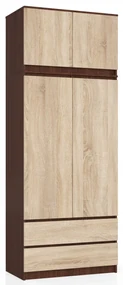 Nadstavba na skriňu Sashka  (wenge + dub sonoma). Vlastná spoľahlivá doprava až k Vám domov. 1069953