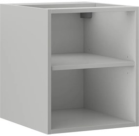 Mexen Box-A, otvorená skrinka s policou 40 cm, sivá matná, 91AX2-0400-470-0-62