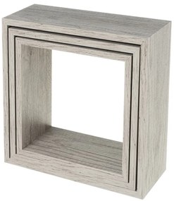 Sivé police v súprave 3 ks – Casa Selección