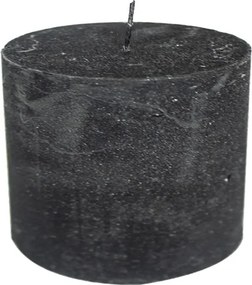 Čierna nevonná sviečka L valec - Ø 10*10cm