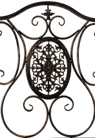 Kovová skladacia stolička Sibell (SET 2 ks) - Bronzová