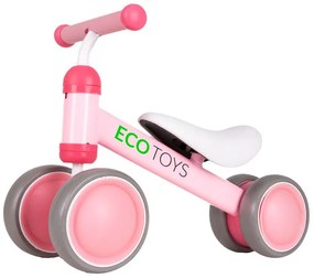 Detské odrážadlo v ružovej farbe Ecotoys