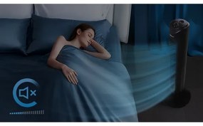 Aigostar - Stĺpový ventilátor 45W/230V čierna