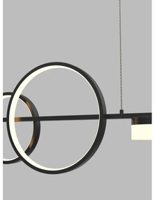 Wofi 7030-702 - LED Stmievateľný luster na lanku MESSINA LED/57W/230V čierna