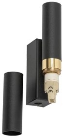 LED Nástenné svietidlo LAGOS 2xG9/3W/230V čierna/zlatá