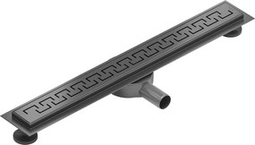 Mexen Flat 360° M15 sprchový žľab 50 cm, brúsený grafit, 1E24050-40