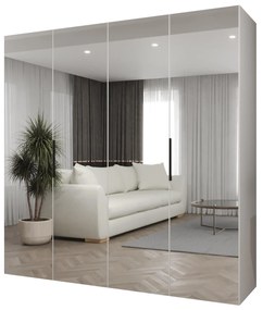 Šatníková skriňa 200 cm Mirabella 3 (biela + čierna). Akcia -20%. Vlastná spoľahlivá doprava až k Vám domov. 1126470