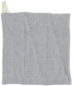 Ib Laursen Bavlnená chňapka Charlie Dark Blue Stripes
