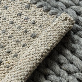 Dywany Łuszczów, Kusový koberec Tahar 99004G grey, 90x150, šedá, obývacia izba