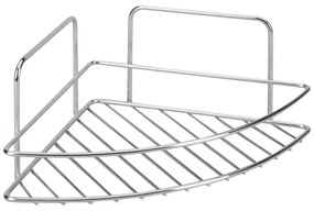 Oceľová kúpeľňová polička v lesklo striebornej farbe Luxy – Metaltex