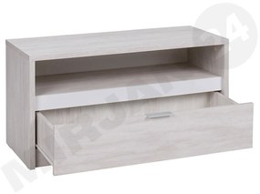 TV skrinka Verdek RTV1SZ VD09, Farby: dub monastery / dub monastery + čierny lesk