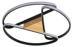 LED Stmievateľné stropné svietidlo LED/75W/230V 3000-6500K hnedá/čierna + DO