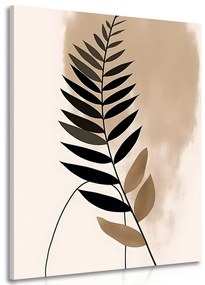 Obraz abstraktné botanické tvary papraď - 40x60