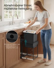 Výsuvný odpadkový kôš do kuchynskej skrinky LTB920BZ01