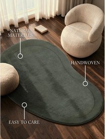 Tmavozelený ručne tkaný koberec s prímesou vlny 125x200 cm Kari Organic – Villeroy&amp;Boch