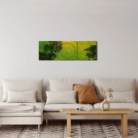Obraz - Imitator of Ralph Albert Blakelock, Moonlight, reprodukcia (s hodinami) (90x30 cm)