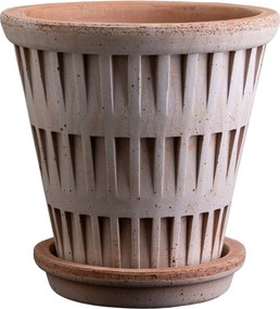 Kvetináč s podmiskou Pantheon 18 cm ružový