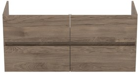 Závesná skrinka pod umývadlo v dekore orecha v prírodnej farbe 120x55 cm Eurovit+ – Ideal Standard