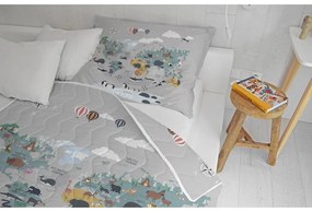 Prešívaná deka a obliečka na vankúš v súprave z bavlneného saténu 140x200 cm – Butter Kings