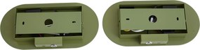 Sada 2 zelených nástenných lámp vrátane LED 3-stupňovo stmievateľných a USB-C - Lila