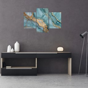 Obraz - Tyrkysový mramor (90x60 cm)