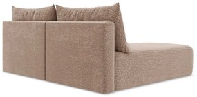 Svetlohnedá rozkladacia/s úložným priestorom rohová pohovka (ľavý roh) Kalena – Makamii