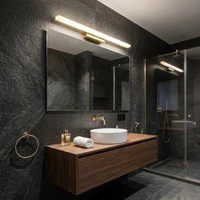 Toolight Toolight, LED nástenné svietidlo 80 cm, 13W, 1000lm, 4000K, APP1850-1W, zlatá lesklá, OSW-66004