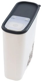 Biely plastový box na granule 4l
