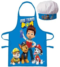 Chlapčenská zástera s kuchárskou čiapkou Paw Patrol - One Team