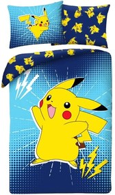 Posteľné obliečky z mikrovlákna Pokémon Pikachu - 70x90 cm + 140x200 cm