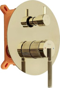 Rea Argon, podomietková sprchová súprava + BOX, zlatá lesklá, REA-P6538