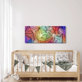 Obraz - Polygonálna abstrakcia (120x50 cm)