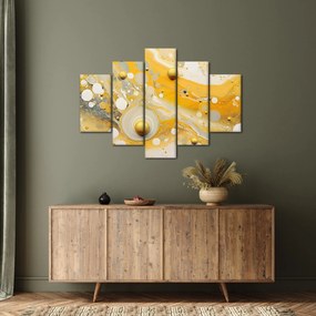 Obraz - Abstraktné pozadia so zlatým dekorom (150x105 cm)