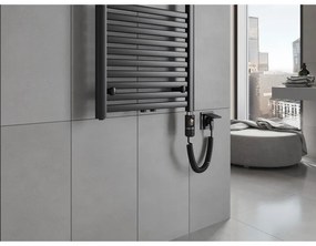 Mexen Hades, elektrické vykurovacie teleso 1200 x 500 mm, 600 W, čierna, W104-1200-500-2600-70