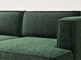 Tmavozelená ženilková rozkladacia/s úložným priestorom rohová pohovka (pravý roh/s leňoškou) Velto – Maison de Rêve