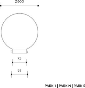 Vonkajšie nástenné svietidlo s čidlom PARK 1xE27/60W/230V