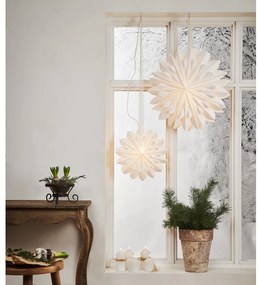 Biela vianočná svetelná dekorácia Star Trading Clipp, ø 60 cm