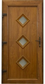 Dvere vchodové Mary D27 90L 98x198x7 zlatý dub