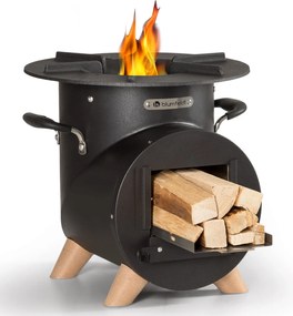 Blumfeldt Oshima Rocket Stove Camping Stove šetrný k životnému prostrediu mobilná oceľ