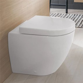 VILLEROY &amp; BOCH Subway 2.0 WC sedátko s poklopom, s funkciou QuickRelease a Softclosing, biela alpská, 9M68S101
