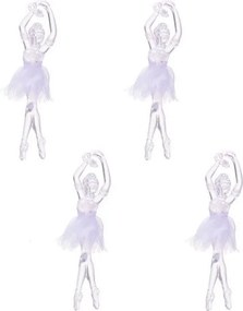 Set baletiek na stromček v bielej farbe, typ 3, 15 cm