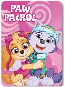 Dievčenská fleecová deka Paw Patrol - motív Skye a Everest - 100 x 140 cm