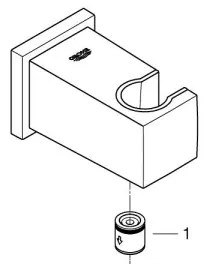 GROHE 26370DC0 - Nástenné nerezové kolienko EUPHORIA CUBE DN 15